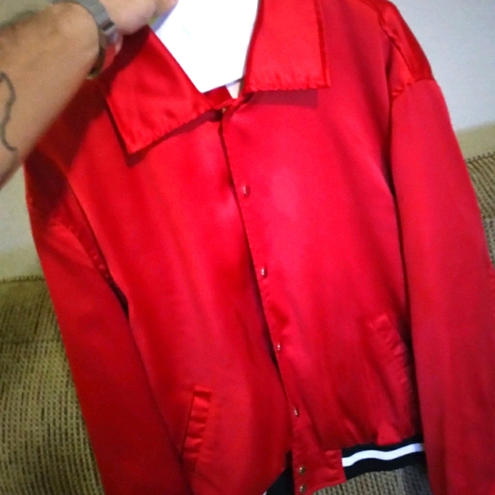 Men's Designer Weiv LA Satin Jacket Size LARGE